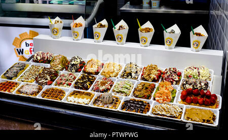 Cialde belghe, Bruxelles, Belgio Foto Stock