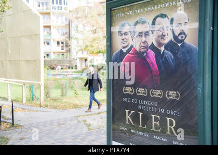 Poster del filmato polacco clero (Kler) diretto da Wojciech Smarzowski in Gdansk, Polonia. 8 ottobre 2018 © Wojciech Strozyk / Alamy Stock Photo Foto Stock