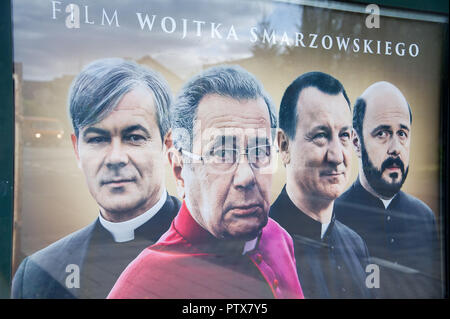 Poster del filmato polacco clero (Kler) diretto da Wojciech Smarzowski in Gdansk, Polonia. 8 ottobre 2018 © Wojciech Strozyk / Alamy Stock Photo Foto Stock