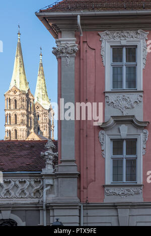 Bamberger Dom, Bamberg, Baviera, Germania, Europa Foto Stock