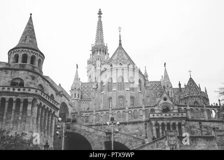 Il Bastione dei Pescatori a Budapest in Ungheria Foto Stock