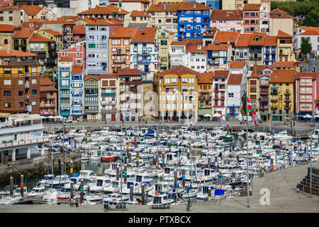 Bermeo, un villaggio di pescatori nel paese Vasque Foto Stock