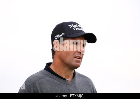 Padraig Harrington durante il giorno uno dei maestri britannici a Walton Heath Golf Club, Surrey. Foto Stock