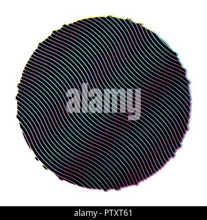 Timbro Modello di Glitch Illustrazione Vettoriale