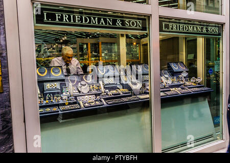 Diamond District Manhattan   New York New York, Stati Uniti d'America Foto Stock