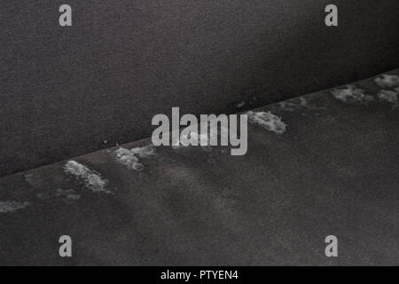 Schiuma per la pulizia del lettino, close-up Foto Stock