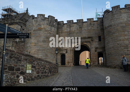 L'entrata del Castello di Stirling, Stirling, Scozia, Regno Unito Foto Stock