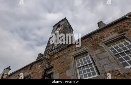 Town House, Town Square della Royal Burgh, Culross, Fife, Dunfermline, Scotland, Regno Unito Foto Stock