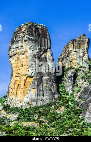 Rocce nelle montagne della Grecia centrale Foto Stock