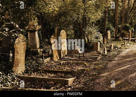 vecchio cimitero inglese Foto Stock