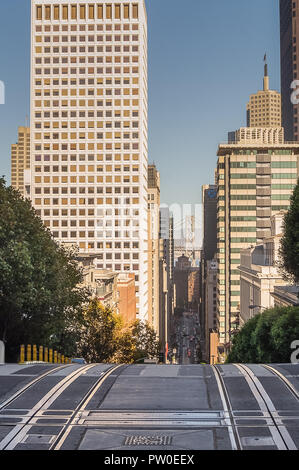 Ottobre 11, 2015, di San Francisco,CA : Vista di San Francisco da Nob Hill,San Francisco,USACalifornia Foto Stock