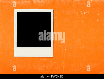 Retrò realistico blank foto istantanea con ombra Foto Stock