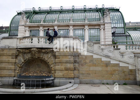 La Palmenhaus serra imperiale Wien Vienna Austria Foto Stock