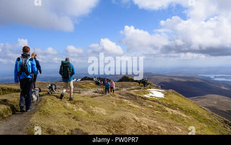 Ben Lomond Summit Foto Stock