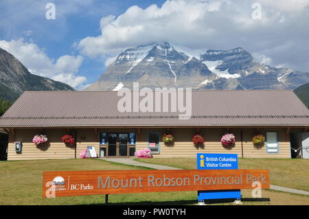 Monte Robson Provincial Park, British Columbia, Canada Foto Stock