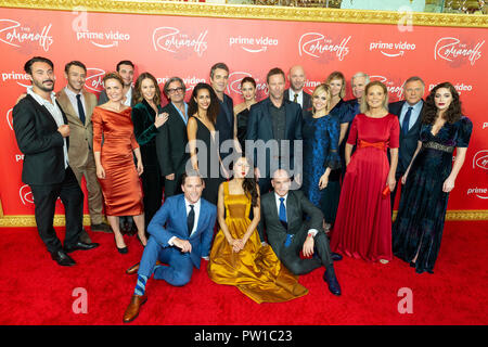 New York, Stati Uniti d'America - 11 Ottobre 2018: Cast assiste la perfezione del Amazon Premiere del Romanoffs al Russian Tea Room Credit: lev radin/Alamy Live News Foto Stock