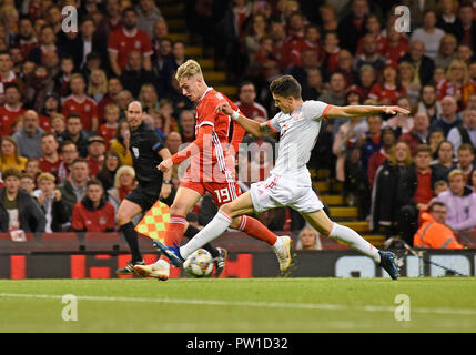 Cardiff - Galles - UK - 11 ottobre 2018 amichevole internazionale tra Galles e Spagna presso lo stadio nazionale del Galles : credito: Phil Rees/Alamy Live News Foto Stock