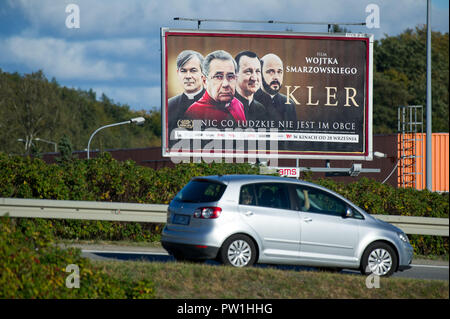 Poster del filmato polacco clero (Kler) diretto da Wojciech Smarzowski in Gdansk, Polonia. 25 settembre 2018 © Wojciech Strozyk / Alamy Stock Photo Foto Stock