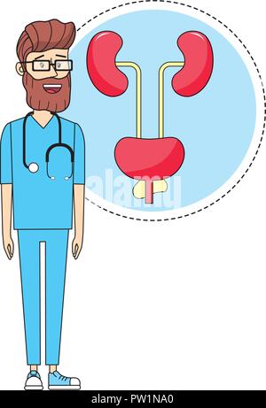 Medico e medicina cartoon Illustrazione Vettoriale