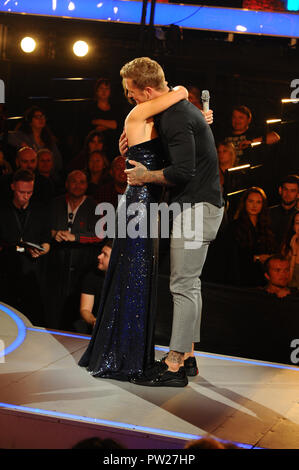 Emma Willis ospita la finale al grande fratello 9 Casa, Elstree Studios. 10.09.18 con: Dan Osborne dove: Londra, Regno Unito quando: 10 set 2018 Credit: WENN.com Foto Stock