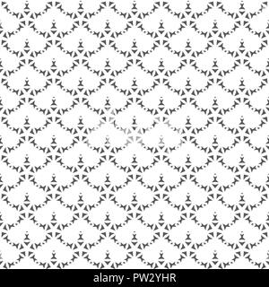 Astratta geometrica star Seamless pattern . Geometrica ripetizione in bianco e nero la texture. Illustrazione Vettoriale