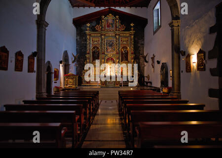 Altare camera, Convento Monastero Betlemita, Vilaflor de Chasna, Tenerife, Isole Canarie, Spagna Foto Stock