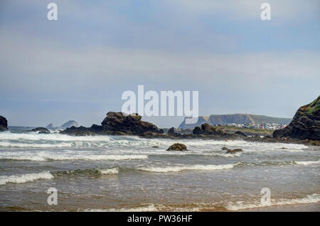 Spiaggia di Asturias, Spagna Foto Stock