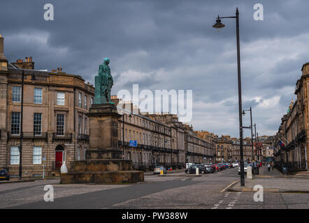 Robert Visconte Melville statua Edimburgo, Edimburgo, Scozia, Regno Unito Foto Stock