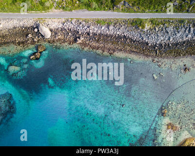 Bidimensionale strada sul mare Foto Stock