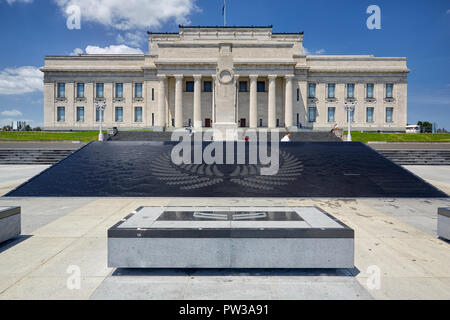 Auckland War Memorial Museum di Domain Park di Auckland, Nuova Zelanda Foto Stock