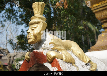 Figura im Xienthong Iva, Luang Prabang, Laos, Asien Foto Stock