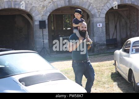 Il Daddy cool presso il Château de Neuville in Gambais (78) - Francia. Foto Stock