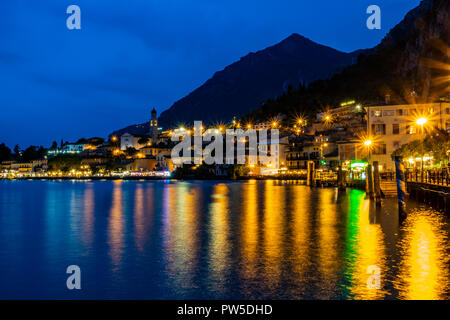 Limone sur Garda Lago di Garda, provincia di Brescia, Italia Foto Stock