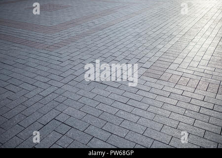 Pavimentazione in lastre di forma rombica per lo sfondo Foto Stock