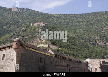 Bastioni e Fort Liberia, Villefranche-de-Conflent Foto Stock