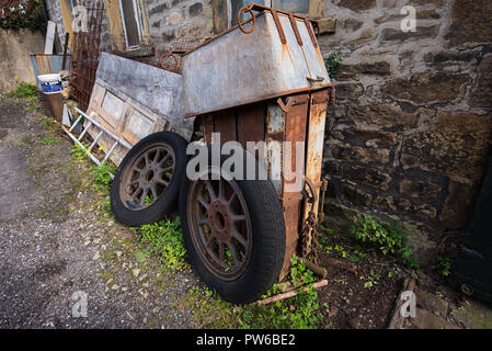 Fabbro smithy in Castlebergh Lane stabilirsi Foto Stock