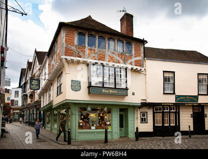 Regno Unito, Kent, Canterbury, Sun Street, antica Sun Hotel public house, Dickens' Little Inn Foto Stock