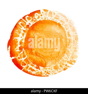 Orange disegnati a mano sfondo espressiva con spazio per il testo Foto Stock