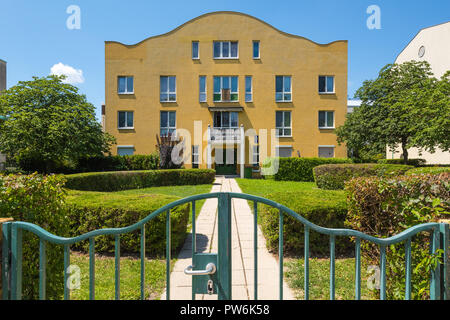 Wien, Wohnhausanlage Am Wienerberg, verschiedene Architekten, 1984-1987 Foto Stock