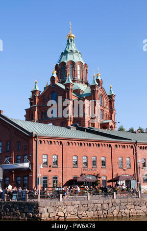 Uspenski-Kathedrale, Helsinki (nur fuer redaktionelle Verwendung. Keine Werbung. Referenzdatenbank: http://www.360-berlin.de. © Jens Knappe. Bildque Foto Stock
