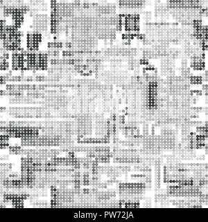 Illustrazione di giornale. Sfondo modello senza giunture. Imitazione di giornale. Illustrazione Vettoriale