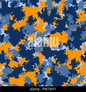 Moda camo. Colorate vettore camouflage pattern. Tessuto senza cuciture design Illustrazione Vettoriale