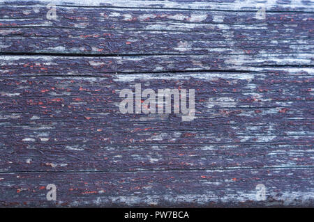 La texture del dipinto shabby panche di legno fatto di schede, close up, grunge background Foto Stock