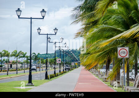 Amador Causeway Panama City Foto Stock