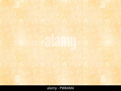 A4 orizzontale dimensioni foglio giallo della vecchia carta Illustrazione Vettoriale