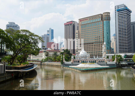 Masjid Jamek moschea nel centro di Kuala Lumpur Foto Stock