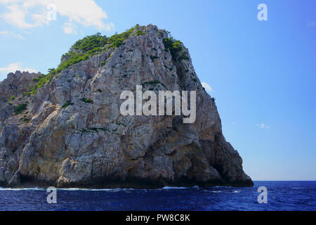 Cap de Formentor, Sito Patrimonio Mondiale dell'UNESCO, isole Baleari, Mallorca, Spagna. Foto Stock