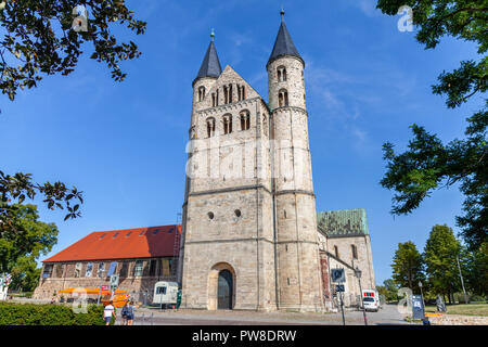 Unser Lieben Frauen convento in base a Magdeburg / Germania Foto Stock