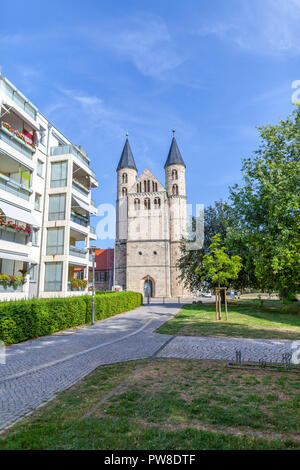 Unser Lieben Frauen convento in base a Magdeburg / Germania Foto Stock