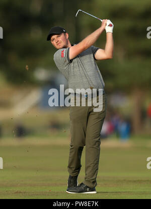 L'Inghilterra del Eddie Pepperell durante il giorno tre del British Masters a Walton Heath Golf Club, Surrey. Foto Stock